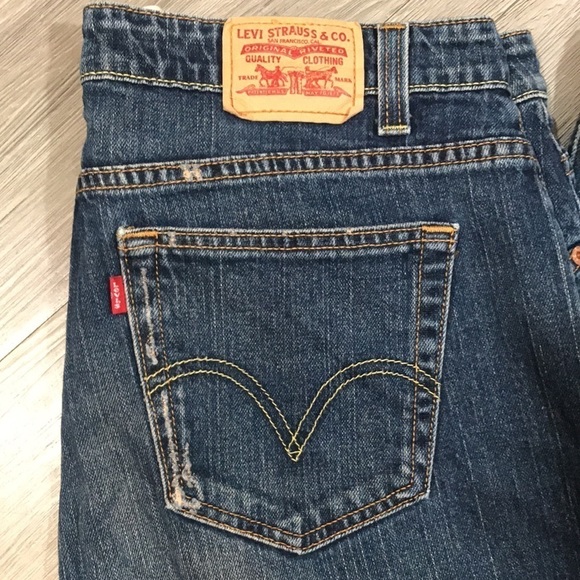 Levi’s 515 Medium Wash Boot Cut Jeans size 18 - Picture 2 of 9